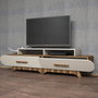 Hanah Home Soporte para TV Flora - Nogal, Crema